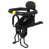 Safety Child Bicycle Front Baby Seat Kids Saddle with Foot Pedals Support Back Rest for MTB Road Bike