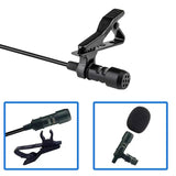 USB Microphone Lavalier Black Plastic PC Omnidirectional Condenser Lavalier Clip On Mic For Computer, Mac, Laptop