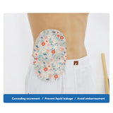 ral Printed Round Shape Portable Protective Cotton Rectal Bag for Shower Ostomy Cover