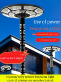 Ultra Long Distance Intelligent Remote Control Solar Twer luminous surface high brighess garden light
