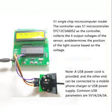 51 Single Chip GM04 Multi-Channel Photosensitive Sensor Solar Light Dual-Axis Tracking Hot Water STM32 Effect