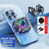 Magnetic Semiconductor Mobile Phone with Digital Display Coog Fan for IPhone Samsung Xiaomi PUBG Game Flat Radiator