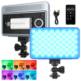 VILTROX 15C RGB Fill Photography LED Video On-camera Light Panel 15W 2800K-6800K APP Remote Control Cold Shoe
