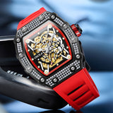 New 2022 Diamond Watch Men Brand ONOLA Luxury Automatic Mechanic Fashion Watches Man Waterpoor Montres Pour Hommes Clock