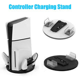 Dual-controller Charging Magnetic Dock Dual Controller Charger Station with Ambient Ps5 Console for Game