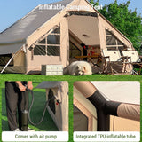 Iatable Waterproof Portable Easy Setup Tent with Canopy 4-8 People Large Space for Outdoor Camping Picnic