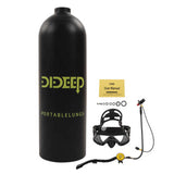 DIDEEP 2L X5000Plus Scuba Tank Diving Gear Scuba Oxygen Cylinder Diving Tank Kit for Underwater Breathing Portable Scuba Tank