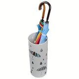 1pc Indoor Umbrella Stand - Rustproof And Waterproof Steel - Stylish Umbrella Holder For Entryway With Drip Tray - Decorative Organizer For Home