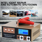 260W 24V 12V Car Charger LED Display Pulse Repair Battery Charging Intelligent For Motorcycle SUV Truck Auto Accessories