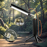 Photography Fill Light Power Handle Battery Grip 180Rotatable D-Tap USB-C for Aputure amaran 60ds Zhiyun Molus X100