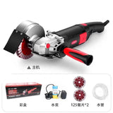 Double saw blade dust-free grooving plumber, wall corner cutting hine, concrete handheld electric hardware tools