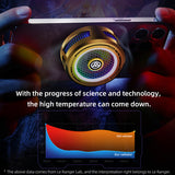2-in-1 Magnetic/Back-clip Semiconductor Freezable Ice Radiator RGB Lighting Fast Coog Phone Cooler for Android iPhone