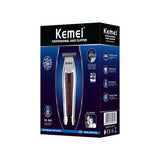 New Best Quality Professional Cordless Hair Trimmer Kemei Km-Wl9164 Silver Usb Rechargeable Hair Clippers