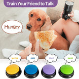 Recordable Buttons, Buttons For Communication Pet Training Buzzer, Dog Talking Button Set Funny Gift ,4PCS