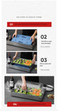 Stainless Steel Food Crisper, Fresh Display Stand, Ice Table, Western Restaurant, Nishiku Raw Meat, Sushi Salmon