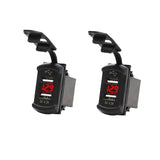 4.2A Dual USB Port Socket Adapter Outlet Waterproof Phone Charger for Rocker Marine Switch Panel on Boat RV Vehicle