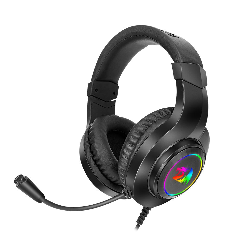 REDRAGON HYLAS H260 RGB Gaming Headphone,3.5mm Surround Sound Computer PC Headset Earphones Microphone for PS4 Switch Xbox-one