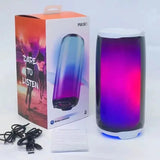 Family K Song Bluetooth Speaker Portable Column RGB Atmosphere Lamp Audio Boombox Outdoor Waterproof Subwoofer with Mic Hot Sale