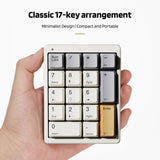 Dye-sublimation Keycaps Compact Usb Wired nical Number Pad 17 Mini Numeric Keyboard for Laptop Desktop Efficient