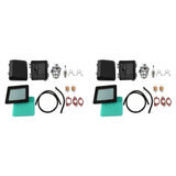 2X Carburetor Repair Rebuild Gasket Air Filters For Honda GCV160 GCV135 Lawn Mower Carb Replace 16100-Z0L-003