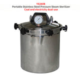 Portable Digital Display Automatic Control Sterilizer Anti-Dry Burning Function Dental Medical Autoclave