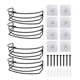 Rack Wall and Door,4-Pack Metal Hat Organizer,Hat Storage for Baseball Can Hold Up to 40 Caps