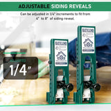 Side-mount tool, side-mount kit for 5/16" (approx. 1.9 cm) fibre cement side, tool ring side gauge with adjustable display