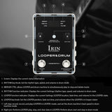 IRIN hine Guitar Effect Pedals 44.1kHz/24bit 160 Minutes 100 Drum Double Stepping Nails Looper Pedal