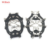 19 Teeth Chain Snowshoes Covers Silicone Non-Slip Shoe Cover Crampons Snow Climbing Rock Standing Snow Claws