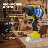 Cordless Blower Brushless Compressed Air Dust hine With 7 Nozzle Iator Vacuum Tool For 20V Battery (No Battery)
