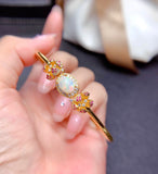 Natural Colorful Crystal Clean Fire Color Bracelet