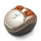 Electric Foot Massager with Deep Vibration, Heating, Rolling, Kneading, and Air Compression. Health Gift. Black