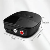 Bluetooth 5.2 Receiver with NFC, USB, TF Card Slot, 3.5mm AUX/RCA, Wireless Audio Adapter for Home Music Streaming Stereo System