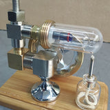 Model, Adjustable Speed Stirling Engine With Horizontal Flywheel Physical Experiment Educational Model