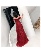 Lace Slim Slimming Bridal Evening Dress