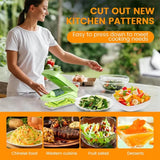 Vegetable Multifunctional Carrot Chopper With Container Food Dicer For Cooking & Meal Prep Onion Slicer Kitchen Gadgets