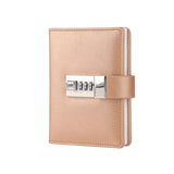 Code Diary With Lock PU Notepad Agenda Planner Handmade Handaccount Book Journal Travel Notebook