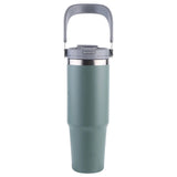 30oz Double-Layer with Handle Portable Water Cup Stainless Steel Vacuum Thermal Insulated Mug for Women Men