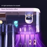 1pc Smart Sterilizer Toothbrush Holder, With Gargle Cup & Toothpaste Dispenser, Wall Mounted Toothbrush Storage Rack, Multi-functional Toothbrush Storage Organizer, Electric Toothbrushes Hanging Holder Sanitizer, Bathroom Accessories