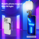 Magnetic Pocket RGB Photography Fill 2500K-9000K 20 Lighting Effects Video Conference Light Built-in Battery