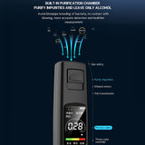 A20 Portable Alcohol Tester High Sensitivity Breathalyzer HD Display Non-Contact Type-C Charging 200mAh Battery Accessories