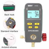 Refrigeration Digital Manifold Pressure Temperature Electronic Manometer Gauge Tester Car Air Conditioner for R134A R32