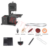Woodworking Band Sawing hine Electric Desktop Wire Small Household Table Saw 800W 1750RPM 220V DIY Cutting Wood