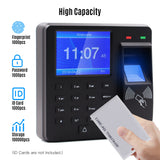 Access Control Attendance hine Fingerprint/Password/ID Card Recognition Time Clock w/ 2.4 Inch Screen Employee Recorder