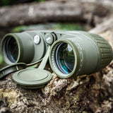 HD 10X50 Telescope High Power Binoculars with Rangefinder Compass for Hunting Boating Bird Watching Nitrogen Floating Waterproof