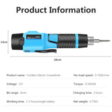Cordless Electric Rechargeable Screw Driver Kit Drill Household Screwdriver With Accessories Power Tool