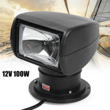 Boat Marine Spotlight Remote Control Truck Car Searchlight 100W 12V Spot Light Durable Easy To Use
