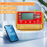 12V/24V 30A/40A/50A/60A High Definition LCD Large Digital Display Bluetooth WIFI Charge Controller MPPT Solar Panel