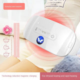 Warm guard dysmenorrhea care heating vibration massage belt charging waist massaging device