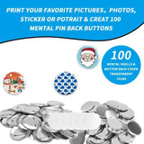100 Sets Blank Making Supplies 58Mm/2.25 Inch Metal As Shown For Maker hine Round Badge Pin Button Parts